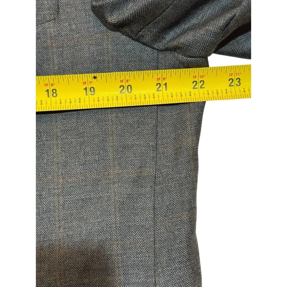Herringbone Joseph Abboud Nordstrom 44R‎ Wool Windowpane Sport Coat USA
